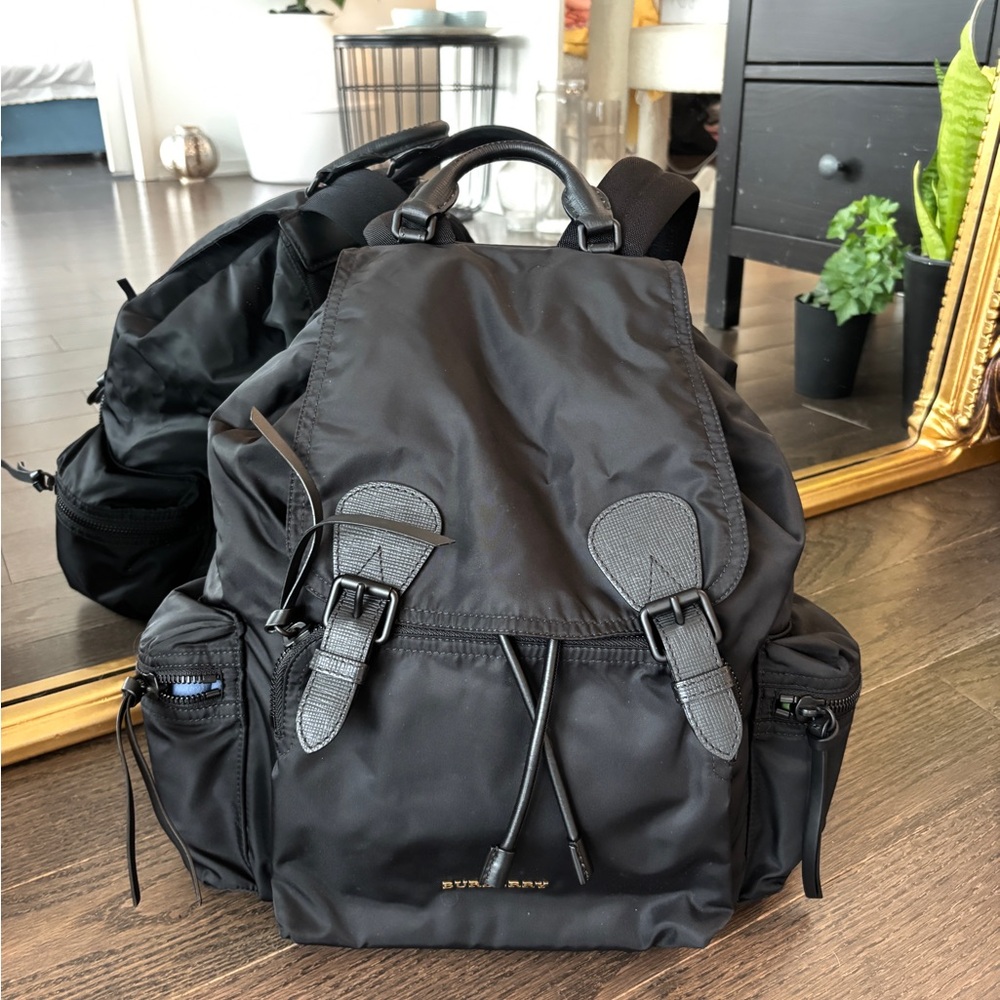 Burberry Black Nylon Backpack
